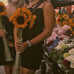 Black Backless Mini Dress with Tied Straps